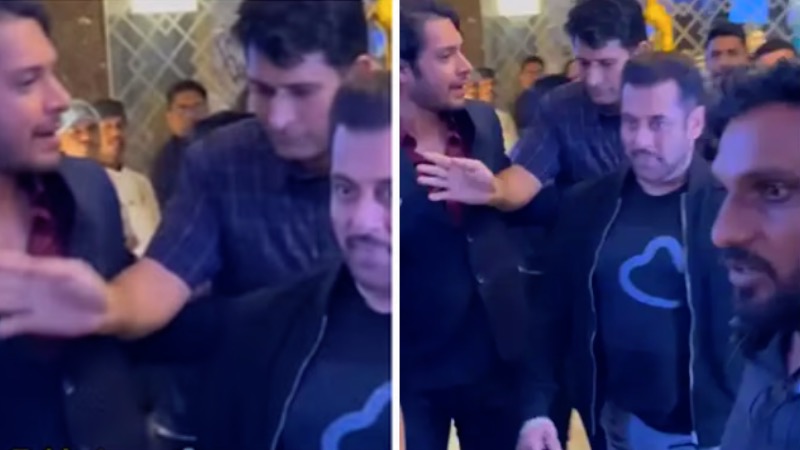 आमिर खान के बेटे जुनैद को सलमान के बॉडीगार्ड ने मारा धक्का, VIDEO वायरल