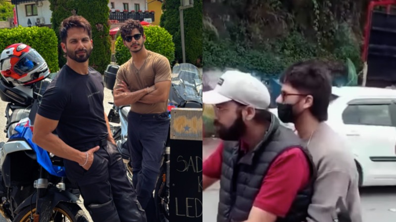 मसूरी के ट्रैफिक जाम से बचने के लिए शाहिद कपूर ने लिया बाइक का सहारा! वायरल हुआ VIDEO
