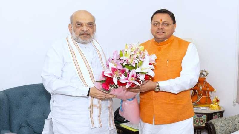 उत्तराखंड के सीएम धामी ने गृह मंत्री अमित शाह से की मुलाकात, राज्य के विकास से जुड़े महत्वपूर्ण विषयों पर चर्चा