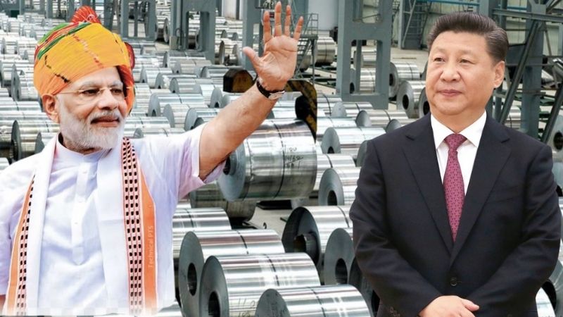 भारत ने चीन को पछाड़ा, स्टील उत्पादन वृद्धि में रच दिया इतिहास