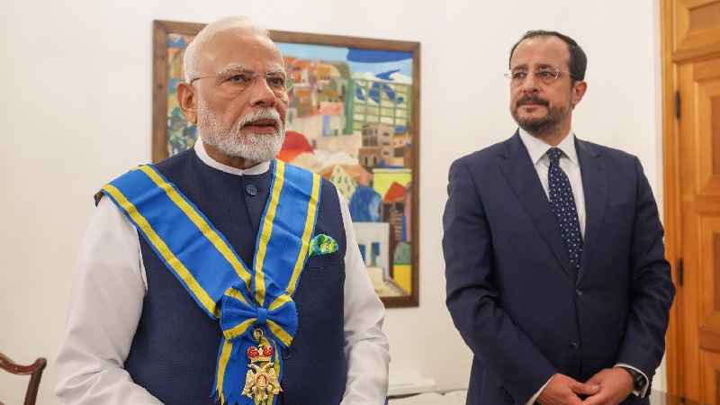 साइप्रस में PM मोदी को मिला सर्वोच्‍च नागरिक सम्‍मान, कहा- विनम्रता और कृतज्ञता से स्वीकार करता हूं