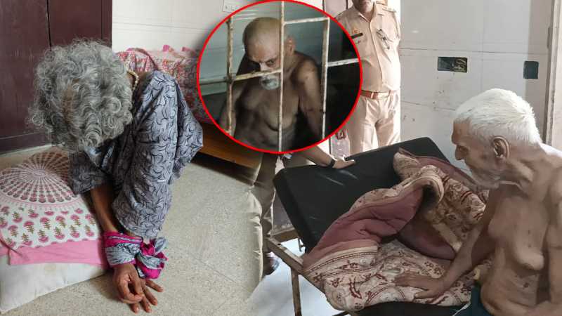 नोएडा के वृद्धाश्रम की डरावनी तस्वीर...रस्सियों में बंधे अर्धनग्न बुजुर्ग, जानवरों जैसा सलूक, पुलिस ने 39 को बचाया