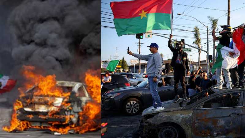 लॉस एंजिल्स में इमिग्रेशन छापों के बाद भारी बवाल, ट्रंप ने भेजे 2000 नेशनल गार्ड्स, बोले- दंगाइयों को कुचल देंगे