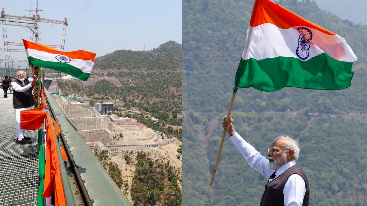 हाथ में तिरंगा, चाल में आत्मविश्वास... सिक्योरिटी को पीछे छोड़ चिनाब ब्रिज पर अकेले चल दिए PM मोदी, PAK को सख्त संदेश