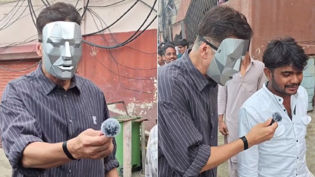 Housefull 5: 'किलर' का मास्क लगाकर थियेटर के बाहर रिव्यू लेने पहुंचे अक्षय कुमार, वारयल हुआ वीडियो!