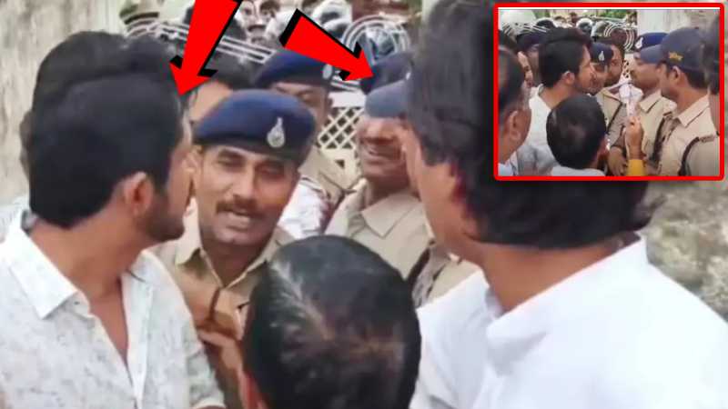 "अबे ओए, तूने हाथ कैसे पकड़ा?" विधायक अभिजीत शाह और पुलिस के बीच हुई तीखी बहस, वीडियो हुआ वायरल