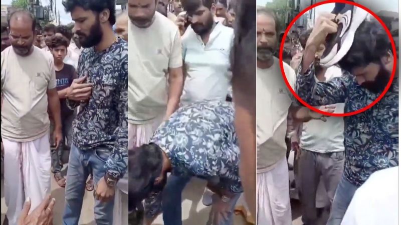 जूता उठाकर सिर पर रखवाया, फिर किया माफ… शिवपुरी में BJP नेताओं और थाने के सामने तालिबानी सजा! Video Viral