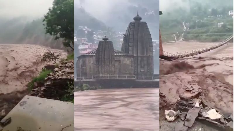 हिमाचल प्रदेश के मंडी में बादल फटने से भारी तबाही, एक व्यक्ति की माैत, कई लापता