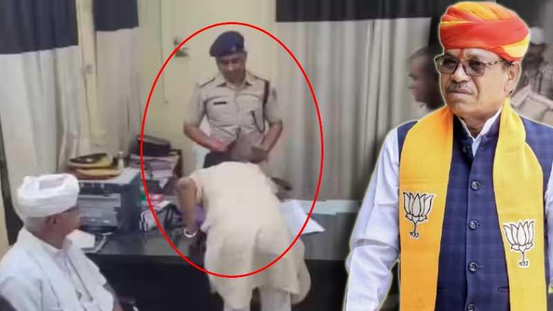 राजस्थान में बीजेपी विधायक कैलाश मीणा ने छुए DSP के पैर, VIDEO वायरल, जानें आखिर क्या है पूरा मामला