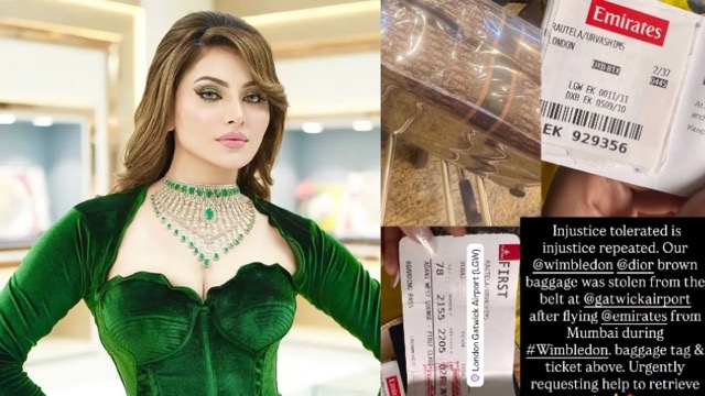 उर्वशी रौतेला के 70 लाख के गहने चोरी, लंदन एयरपोर्ट से गायब हुआ लग्जरी बैग, एक्ट्रेस का फूटा गुस्सा!