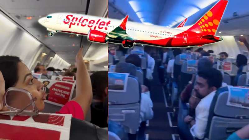 स्पाइसजेट फ्लाइट में एसी खराब होने पर यात्रियों ने किया हंगामा, दो यात्रियों ने कॉकपिट में घुसने की कोशिश की