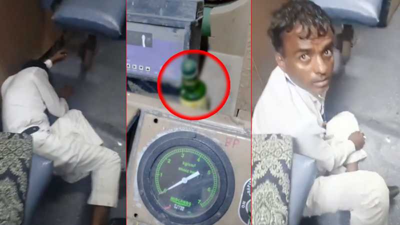 दिल्ली-शामली पैसेंजर ट्रेन का गार्ड निलंबित, कैबिन में नशे में धुत होने का वीडियो वायरल होने के बाद लिया गया एक्शन