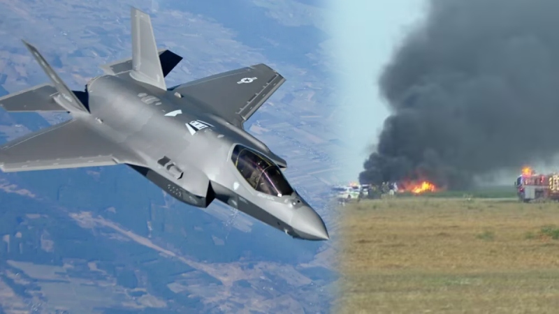अमेरिका का एडवांस्ड F-35 फाइटर जेट क्रैश, आखिरी पल में पायलट ने पैराशूट से बचाई जान