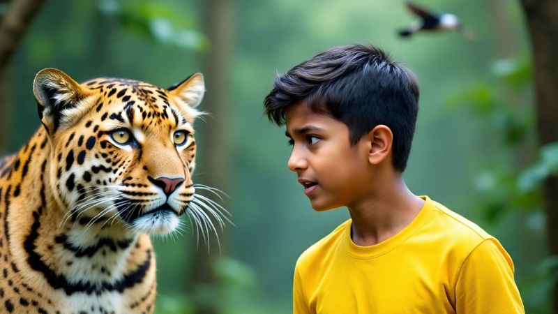 लखीमपुर में तेंदुए ने युवक पर किया हमला, लेकिन डरा नहीं निडर लड़का...वीडियो वायरल