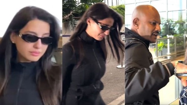मुंबई एयरपोर्ट पर रोती दिखीं Nora Fatehi, सेल्फी लेने आया फैन तो बॉडीगार्ड ने मारा धक्का!