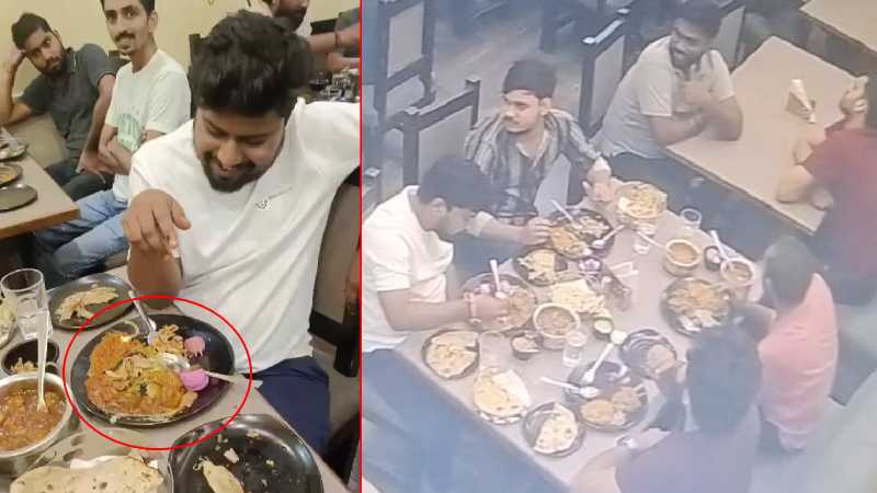 गोरखपुर: वेज बिरयानी में हड्डी डालकर रची गई साजिश, CCTV फुटेज में हुआ खुलासा