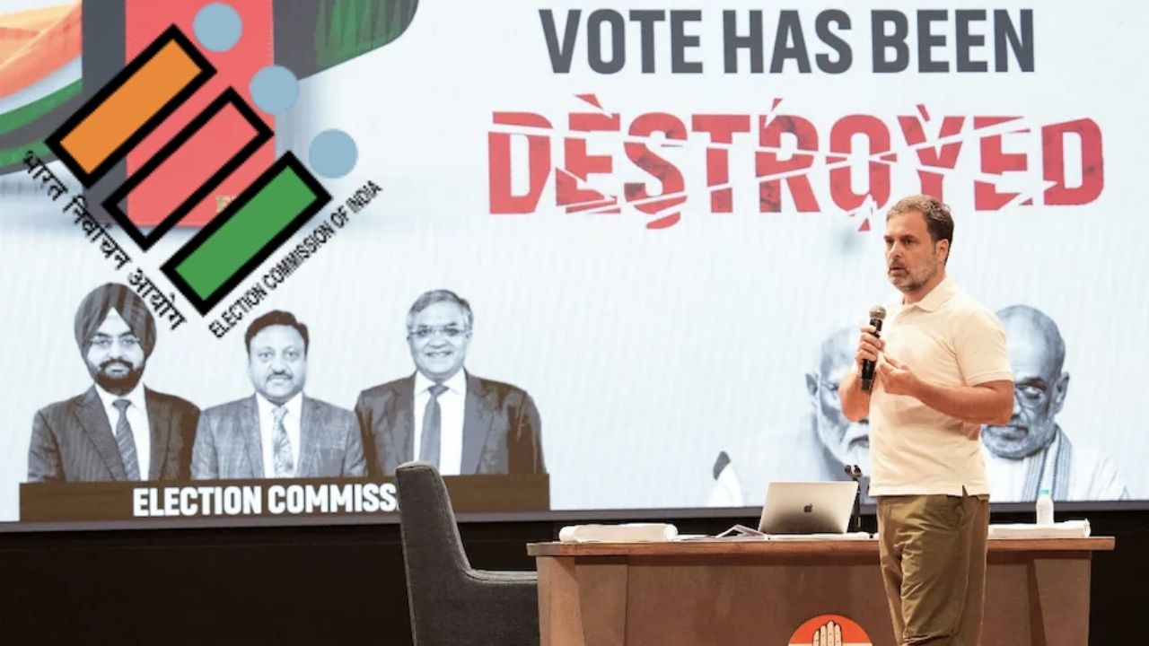 चुनाव आयोग पर धांधली का आरोप लगाना राहुल गांधी को पड़ा भारी, EC ने कहा- प्रमाण के साथ शपथ पत्र पर साइन करें, नहीं तो….