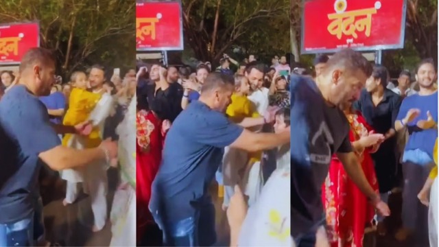 VIDEO: गणपति विसर्जन में ढोल-नगाड़ों पर जमकर नाचे सलमान खान,  सल्लू भाई का दिखा ‘सनातनी रूप’