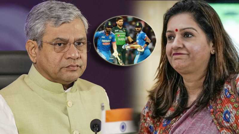 भारत-पाकिस्तान मैच का प्रसारण और लाइव स्ट्रीमिंग न हो, सांसद प्रियंका चतुर्वेदी ने अश्विनी वैष्णव को पत्र लिखकर की मांग
