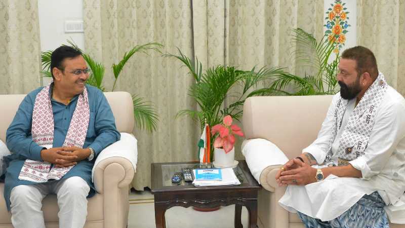 संजय दत्त ने राजस्थान के सीएम भजनलाल शर्मा से की मुलाक़ात, बोले- आपके सपनों की दिशा में करेंगे काम