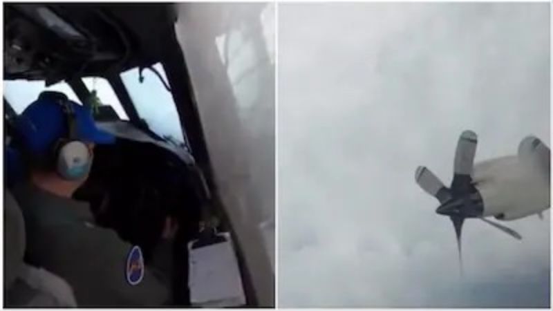 185 किमी की रफ्तार से आया 'हरिकेन एरिन', तूफान के बीच US पायलट ने उड़ा दिया प्लेन, VIDEO वायरल