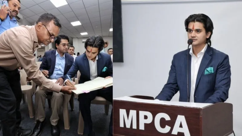 महाआर्यमन सिंधिया बने MPCA के सबसे युवा अध्यक्ष, पिता ज्योतिरादित्य सिंधिया की मौजूदगी में संभाली कमान