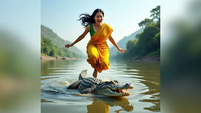 पति के साथ चाय पर शुरू हुई चर्चा झगड़े तक पहुंची, महिला ने आव देखा ना ताव और लगा दी गंगा में छलांग, लेकिन हो गया मगरमच्छ से सामना, फिर जो किया...