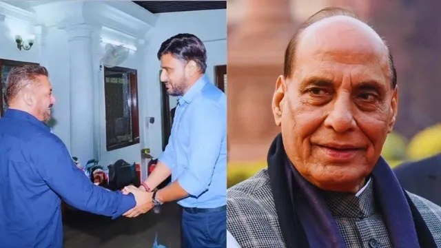 रक्षा मंत्री राजनाथ सिंह से मिले सलमान खान, 45 मिनट की बातचीत में किसपर हुई चर्चा, छोटे बेटे नीरज ने किया स्वागत