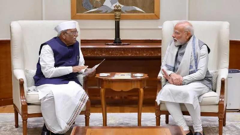 राजस्थान के राज्यपाल हरिभाऊ बागड़े ने पीएम मोदी और राष्ट्रपति मुर्मू से की मुलाकात, विकास कार्यों और पहलों पर हुई चर्चा