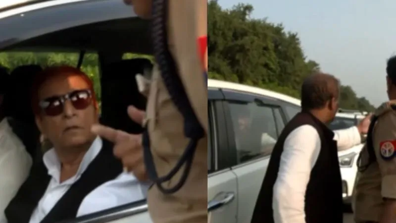 जेल से निकलते ही पुलिस पर भड़के आजम खान... समर्थकों के बीच घिरे नजर आए सपा नेता, सामने आई बहस की VIDEO