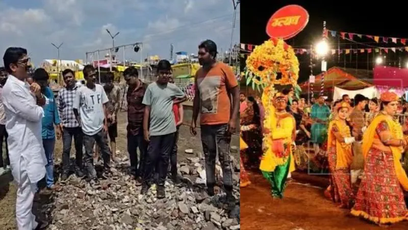 इंदौर में मुस्लिम युवक ने किया 'गरबा मेला' का संचालन मचा बवाल... विधायक ने पंडाल में पहुंचकर संभाला मोर्चा, सामने आई VIDEO?