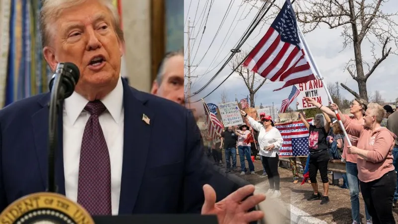 अमेरिका में लगे ‘डोनाल्ड ट्रंप वापस जाओ’ के नारे... दुनिया में टैरिफ बम फोड़ने वाले US राष्ट्रपति अपने ही देश में घिरे