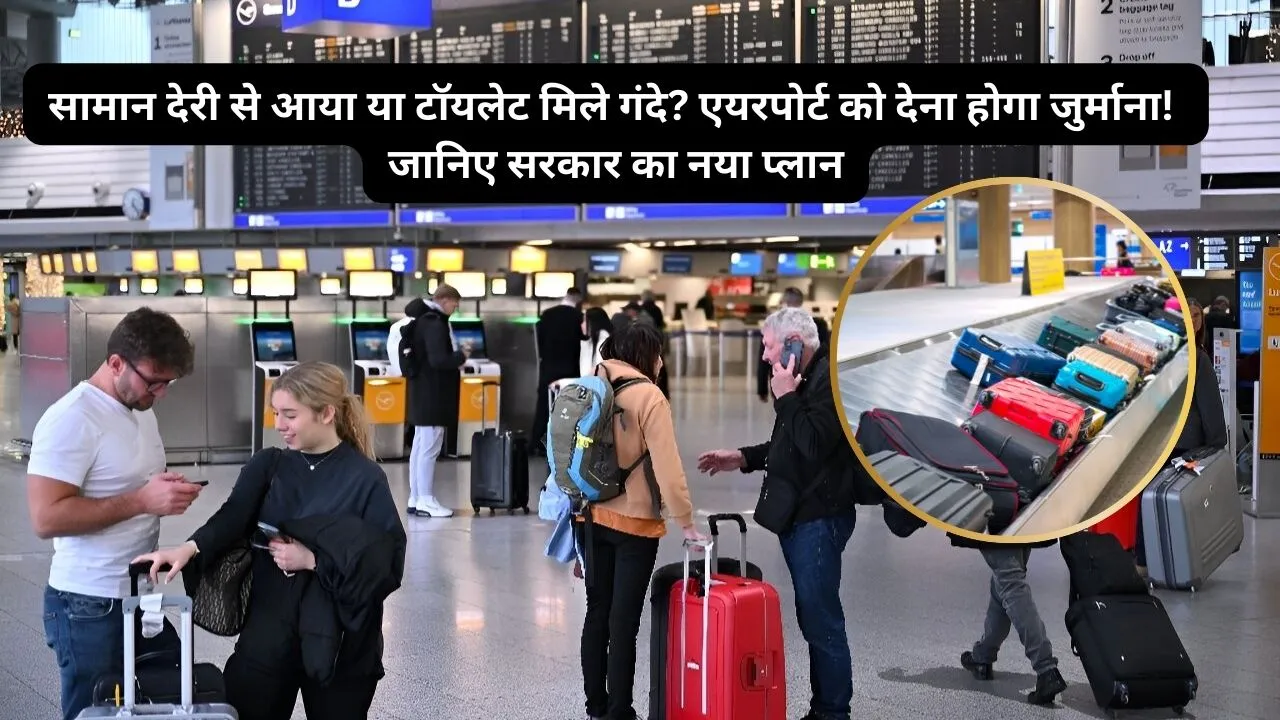 सामान देरी से आया या टॉयलेट मिले गंदे? एयरपोर्ट को देना होगा जुर्माना! जानिए सरकार का नया प्लान