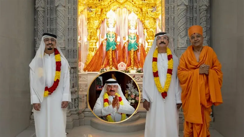 इस्लामिक देश में बना हिन्दू मंदिर, दर्शन करने पहुंचे UAE के दिग्गज मुस्लिम कारोबारी सुल्तान बिन सुलायेम, हुए भाव विभोर