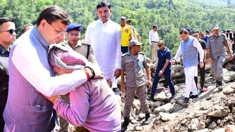 चमोली में आपदा प्रभावितों के बीच पहुंचे सीएम पुष्कर सिंह धामी, हर संभव मदद का दिया आश्वासन