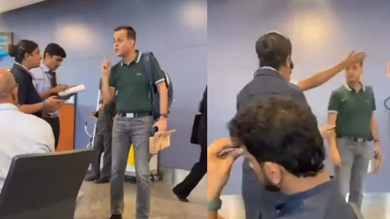 उड़ान से 15 मिनट पहले पहुंचा यात्री, Indigo की महिला स्टाफ ने लौटाया, VIDEO वायरल