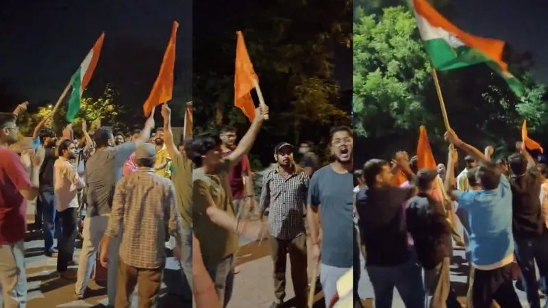 गुरु हमारे, आदर्श हमारे सावरकर...DU, HU, PU-PUSU में जीत के बाद ABVP का जोश हाई, लेफ्ट के गढ़ JNU में लगे नारे
