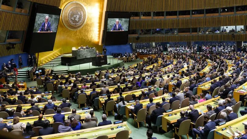 UN में जैसे ही हुआ फिलिस्तीन शब्द का इस्तेमाल, नेताओं के माइक हो गए बंद, तकनीकी खराबी या इजरायल का हाथ?