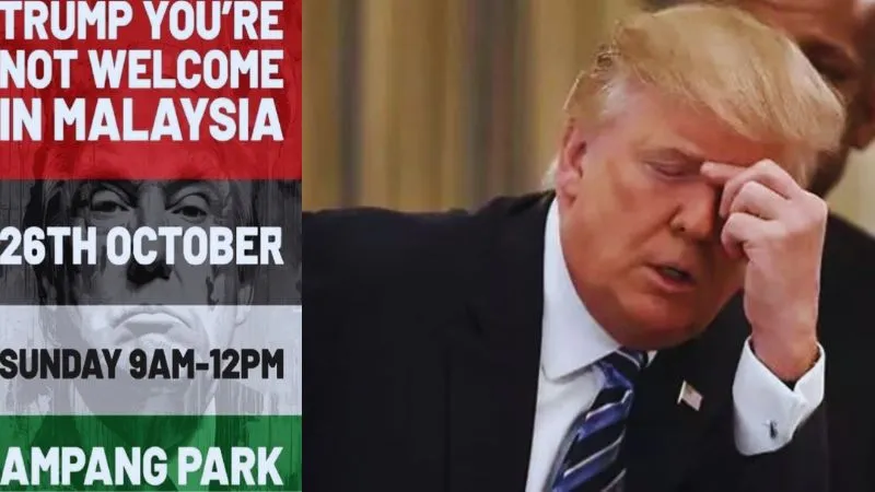 मलेशिया में आपका स्वागत नहीं... मुस्लिम देश में डोनाल्ड ट्रंप के विरोध में 20 संगठनों का प्रदर्शन, जानिए पूरा मामला