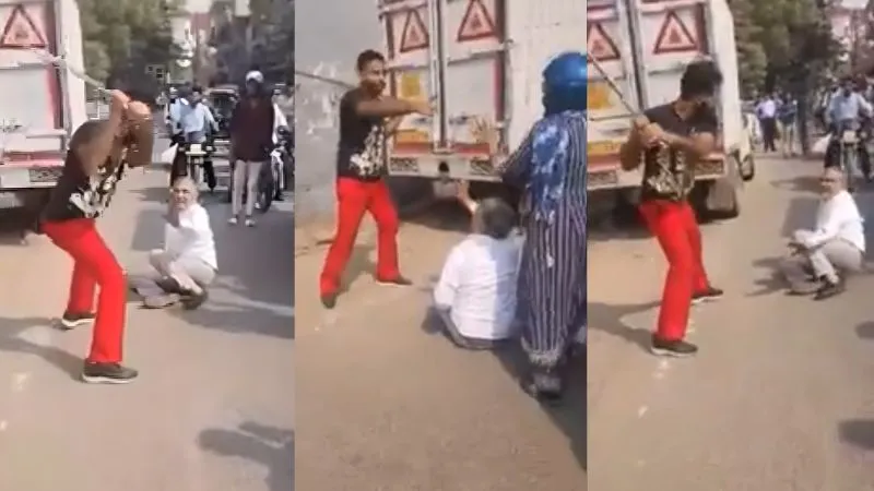 दिल्ली में सड़क पर दबंगई का शर्मनाक मामला, युवक ने बुजुर्ग को कार से बाहर निकाला और बेरहमी से पीटा