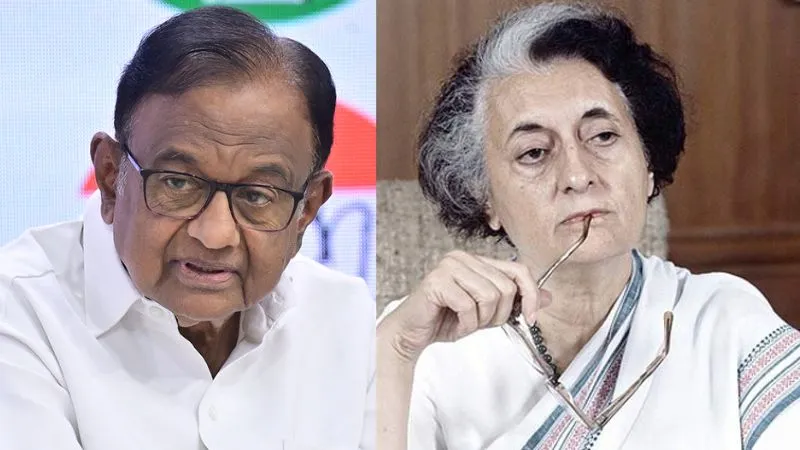 राहुल गांधी के बाद चिदंबरम ने इंदिरा गांधी के इस फैसले को बताया गलती, कहा- जान देकर चुकाई कीमत