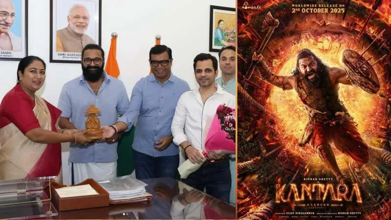 ‘कांतारा चैप्टर-1’ की सफलता के बीच ऋषभ शेट्टी ने की दिल्ली की मुख्यमंत्री रेखा गुप्ता से मुलाकात