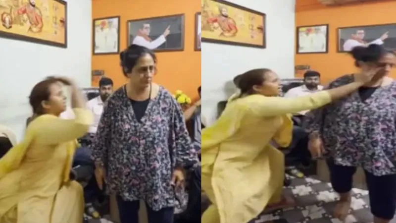 MNS नेता ने महिला को जड़ा थप्पड़, ऑन कैमरा मंगवाई माफी…Video वायरल होने के बाद फिर गर्माया मराठी विवाद!