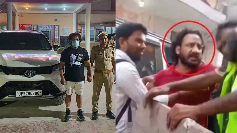 नोएडा में पिस्टल लहराकर सफाईकर्मी को धमकाने वाला योगेश यादव गिरफ्तार, कार और हथियार बरामद