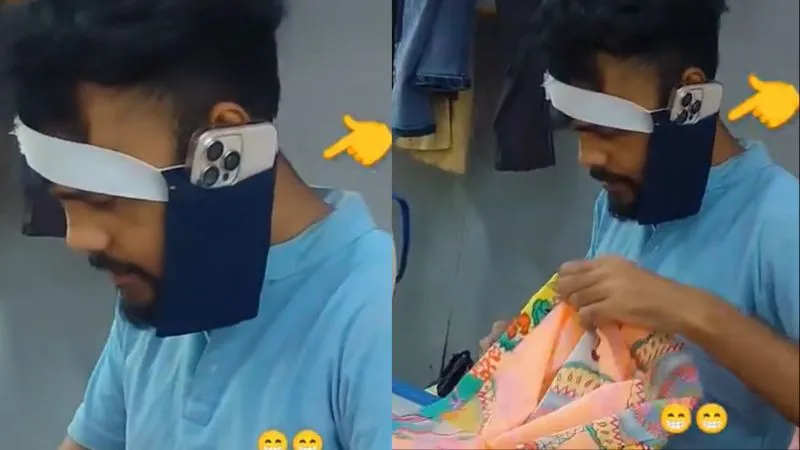 Viral Video : टेलर का दिमाग हिला देने वाला जुगाड़ सिलाई करते-करते फोन पर बात करने की अनोखी तरकीब, वीडियो देख माथा पकड़ लेंगे आप!