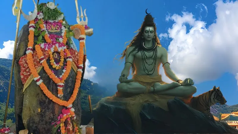 घने जंगलों के बीच मौजूद है ऐसा मंदिर, जहां साक्षात अर्धनारीश्वर स्वरूप में विराजमान हैं देवों के देव महादेव, मौसम के अनुसार बढ़ती है शिवलिंग की दूरी