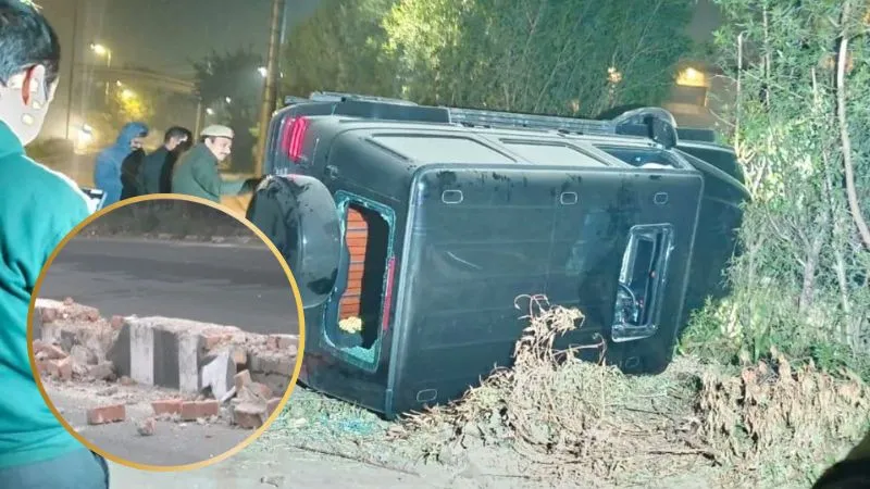 दिल्ली के वसंत कुंज में दर्दनाक हादसा, बेकाबू मर्सिडीज कार ने तीन लोगों को रौंदा, एक की मौत