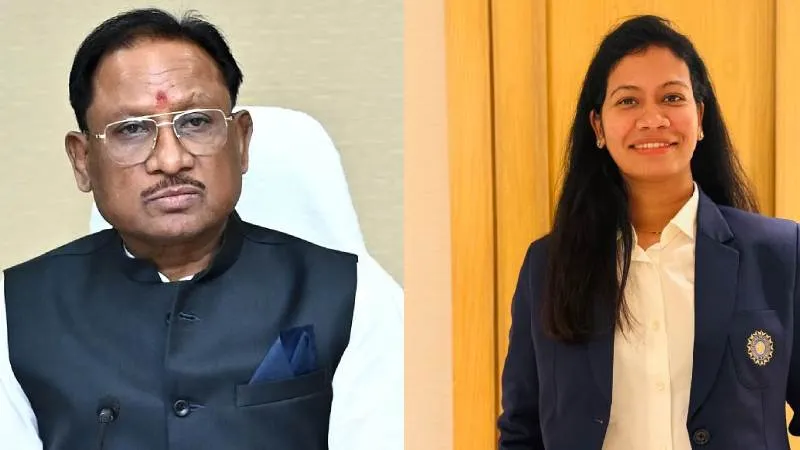 भारतीय महिला क्रिकेट टीम ने रचा इतिहास, छत्तीसगढ़ सरकार ने आकांक्षा सत्यवंशी को 10 लाख रुपए से सम्मानित किया