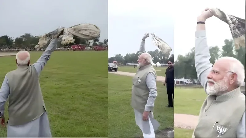 ‘ठेठ बिहारी' अंदाज में PM मोदी ने लहराया गमछा, आम जनता में और बढ़ा क्रेज, क्यों बना ये गेम चेंजर मोमेंट!