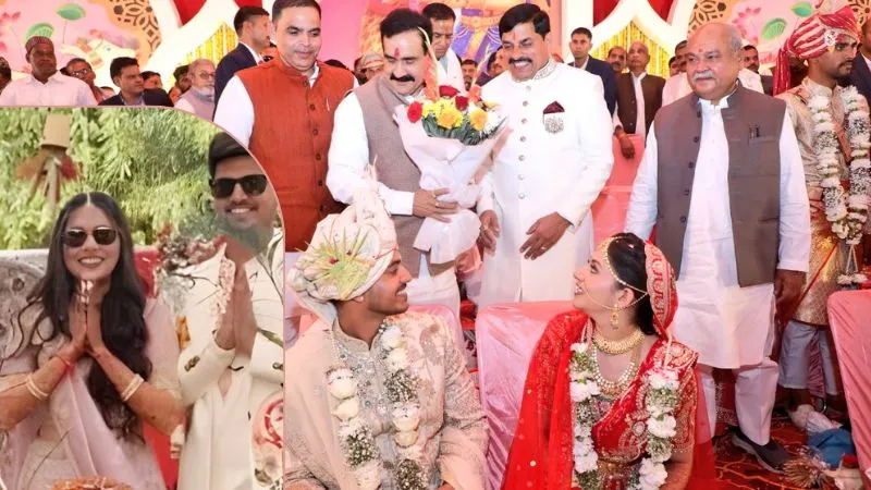 21 जोड़ों के साथ CM मोहन के बेटे की हुई शादी… केंद्रीय मंत्री बने बाराती, जानें कौन हैं बहू डॉ. इशिता